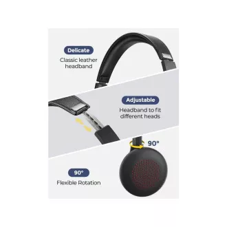 MPOW HC5 Business Headset - schnurloses Headset, schwarz MPOW HC5 Business Headset - schnurloses Headset, schwarz
