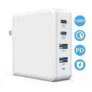 Viking USB GaN 100W Ladegerät, PD3.0 und QC4  Unterstützung, weiß