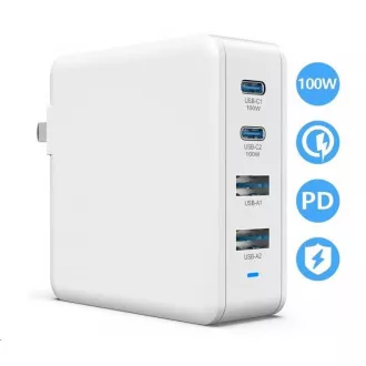 Viking USB GaN 100W Ladegerät, PD3.0 und QC4 Unterstützung, weiß Viking USB GaN 100W Ladegerät, PD3.0 und QC4 Unterstützung, weiß