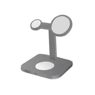 COTEetCI MagSafe 3in1 AirPods/iPhone/Apple Watch Ständer und Ladestation WS-36, grau