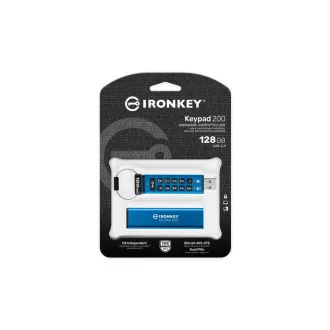 Kingston Flash Disk IronKey 128GB Keypad 200 verschlüsselter USB-Stick Kingston Flash Disk IronKey 128GB Keypad 200 verschlüsselter USB-Stick