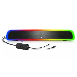 GENIUS USB SoundBar 200BT Lautsprecher/ Bluetooth/ 3, 5" Klinke/ 4W/ RGB/ schwarz