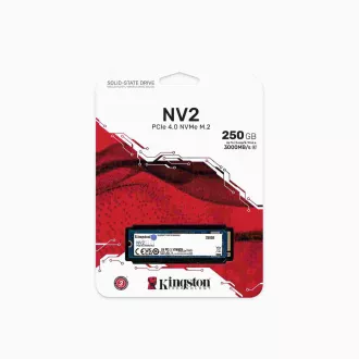 Kingston SSD 250GB NV2 M.2 2280 NVMe™ PCIe Gen (R: 3000MB/s; W: 1300MB/s)