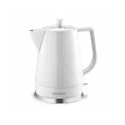 Orava VK-3813 W elektrischer Wasserkocher, 1500 W, 1,5 l, Keramik, automatische Abschaltung, weiß
