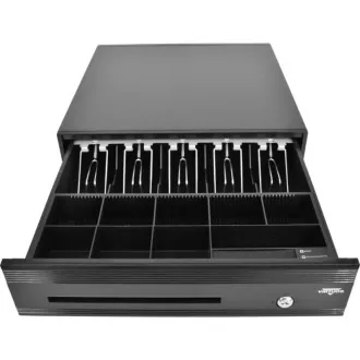 Virtuos Kassenschublade C425D-Luxe - Kugellager, Kabel, 9-24V, schwarz