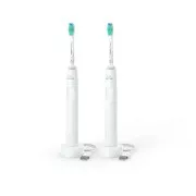 Philips HX3675/13 Sonicare 3100 Zahnbürsten-Set, Erwachsene, 31000 Schwingungen/min, Timer, Drucksensor, weiß