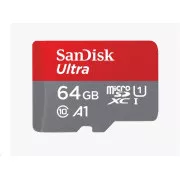 SanDisk MicroSDXC 64GB Ultra (140 MB/s, A1 Klasse 10 UHS-I)   Adapter