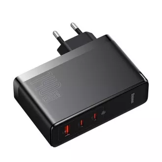 Baseus GaN5 Pro Schnellladeadapter 2x USB-C   USB-A 140W schwarz