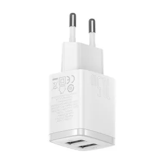 Baseus Kompakt-Ladegerät 2U 10.5W weiß