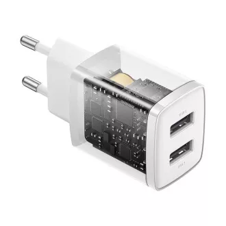 Baseus Kompakt-Ladegerät 2U 10.5W weiß