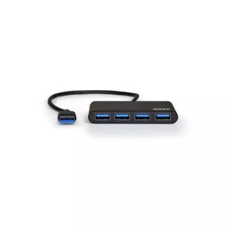 PORT HUB USB-A, 4x USB-A 3.0, schwarz