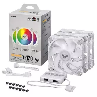 ASUS Lüfter TUF GAMING TF120 ARGB 3IN1 WHITE, 3x120mm PC-Gehäuselüfter ASUS Lüfter TUF GAMING TF120 ARGB 3IN1 WHITE, 3x120mm PC-Gehäuselüfter