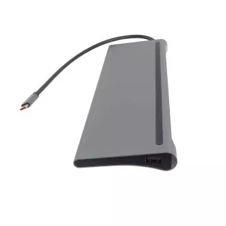 PREMIUMCORD Dockingstation USB-C 10in1, 1xHDMI, 1xVGA, 2xUSB-C, 3xUSB, 1xRJ45, SD-Kartenleser, grau PREMIUMCORD Dockingstation USB-C 10in1, 1xHDMI, 1xVGA, 2xUSB-C, 3xUSB, 1xRJ45, SD-Kartenleser, grau