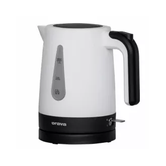 Orava VK-2015 elektrischer Wasserkocher, 1200 W, 1,2 l, automatische Abschaltung, weiß/schwarz Orava VK-2015 elektrischer Wasserkocher, 1200 W, 1,2 l, automatische Abschaltung, weiß/schwarz
