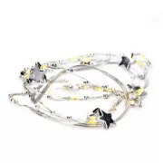 Solight LED Kette mit Dekorationen, 20LED Kette, 1m, 2x AA, IP20