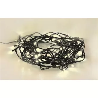 Solight LED-Weihnachtskette für den Außenbereich, 100 LEDs, 10m, 3m Zuleitung, 8 Funktionen, Timer, IP44, warmweiß