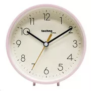 TechnoLine Modell H Wanduhr, analog, quarzgesteuert, rosa