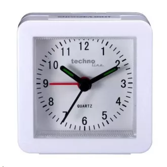 TechnoLine Modell SC Analoger Wecker, weiß