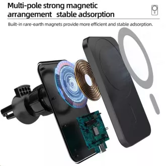 1stCOOL Wireless QI Ladegerät 15W, magnetisch, MagSafe kompatibel, schwarz 1stCOOL Wireless QI Ladegerät 15W, magnetisch, MagSafe kompatibel, schwarz