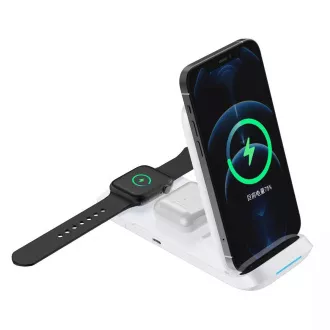 1stCOOL Wireless QI Charger 3in1, faltbar, Apple kompatibel, weiß 1stCOOL Wireless QI Charger 3in1, faltbar, Apple kompatibel, weiß