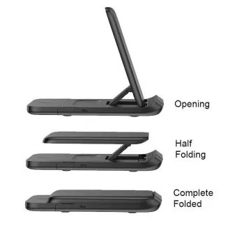 1stCOOL Wireless QI Charger 3in1, faltbar, Apple kompatibel, schwarz
