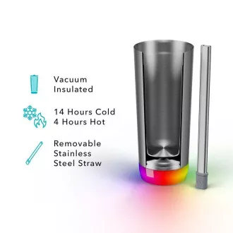 HidrateSpark Pro Tumbler - Smarte Trinkflasche, 592 ml, Edelstahl HidrateSpark Pro Tumbler - Smarte Trinkflasche, 592 ml, Edelstahl
