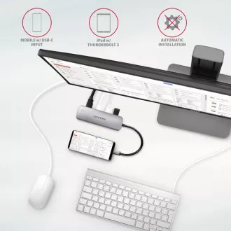AXAGON HMC-HCR3A, USB 3.2 Gen 1 Hub, 3x USB-A Anschlüsse, HDMI 4k/30Hz, SD/microSD, USB-C Kabel 20cm AXAGON HMC-HCR3A, USB 3.2 Gen 1 Hub, 3x USB-A Anschlüsse, HDMI 4k/30Hz, SD/microSD, USB-C Kabel 20cm