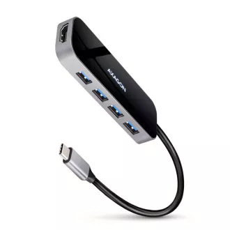 AXAGON HMC-6H4A, USB 3.2 Gen 1 Hub, 4x USB-A Anschlüsse, HDMI 4k/30Hz, PD 100W, USB-C Kabel 20cm AXAGON HMC-6H4A, USB 3.2 Gen 1 Hub, 4x USB-A Anschlüsse, HDMI 4k/30Hz, PD 100W, USB-C Kabel 20cm