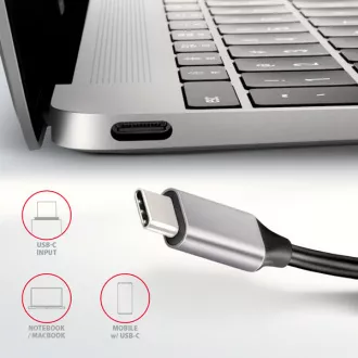 AXAGON HMC-6H4A, USB 3.2 Gen 1 Hub, 4x USB-A Anschlüsse, HDMI 4k/30Hz, PD 100W, USB-C Kabel 20cm AXAGON HMC-6H4A, USB 3.2 Gen 1 Hub, 4x USB-A Anschlüsse, HDMI 4k/30Hz, PD 100W, USB-C Kabel 20cm