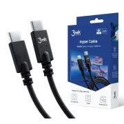 3mk Datenkabel - Hyper Cable 4k60Hz 1m 100W C zu C, schwarz