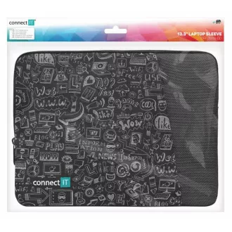 CONNECT IT Doodle-Tasche für Laptop 13,3", schwarz CONNECT IT Doodle-Tasche für Laptop 13,3", schwarz