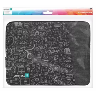 CONNECT IT Doodle-Tasche für Laptop 15,6", schwarz CONNECT IT Doodle-Tasche für Laptop 15,6", schwarz