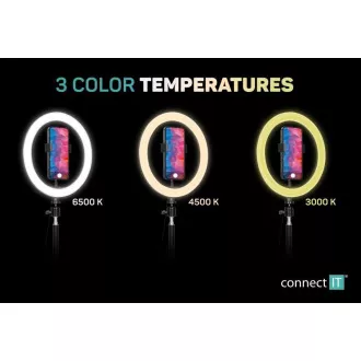 CONNECT IT Streaming Box Selfie10Ring kreisförmige 10" RGB-LED-Leuchte CONNECT IT Streaming Box Selfie10Ring kreisförmige 10" RGB-LED-Leuchte