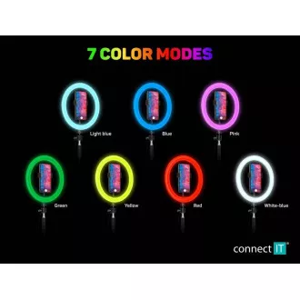 CONNECT IT Streaming Box Selfie10Ring kreisförmige 10" RGB-LED-Leuchte CONNECT IT Streaming Box Selfie10Ring kreisförmige 10" RGB-LED-Leuchte