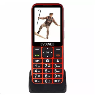 EVOLVEO EasyPhone LT, Mobiltelefon für Senioren mit Ladestation, rot EVOLVEO EasyPhone LT, Mobiltelefon für Senioren mit Ladestation, rot