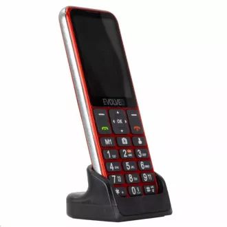 EVOLVEO EasyPhone LT, Mobiltelefon für Senioren mit Ladestation, rot EVOLVEO EasyPhone LT, Mobiltelefon für Senioren mit Ladestation, rot