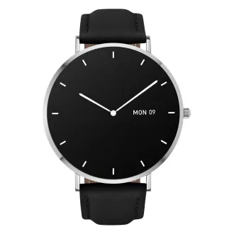 Garett Smartwatch Verona silber, schwarzes Armband