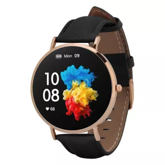 Garett Smartwatch Verona gold, schwarzes Armband - Gebraucht