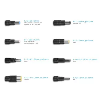 AVACOM QuickTIP 150W - Universaladapter für Laptops 8 Anschlüsse AVACOM QuickTIP 150W - Universaladapter für Laptops 8 Anschlüsse
