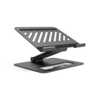 PORT Dockingstation mit verstellbarem Laptop-Ständer für bis zu 7 Peripheriegeräte über USB-C, schwarz PORT Dockingstation mit verstellbarem Laptop-Ständer für bis zu 7 Peripheriegeräte über USB-C, schwarz