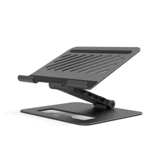 PORT Dockingstation mit verstellbarem Laptop-Ständer für bis zu 7 Peripheriegeräte über USB-C, schwarz PORT Dockingstation mit verstellbarem Laptop-Ständer für bis zu 7 Peripheriegeräte über USB-C, schwarz