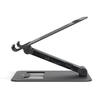 PORT Dockingstation mit verstellbarem Laptop-Ständer für bis zu 7 Peripheriegeräte über USB-C, schwarz PORT Dockingstation mit verstellbarem Laptop-Ständer für bis zu 7 Peripheriegeräte über USB-C, schwarz