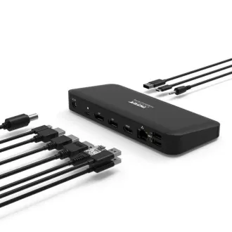 PORT Dockingstation für bis zu 9 Peripheriegeräte über USB-C, schwarz