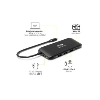 PORT 8-in-1-Dockingstation mit bis zu 100 W Leistung PORT 8-in-1-Dockingstation mit bis zu 100 W Leistung
