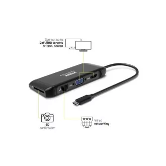 PORT 8-in-1-Dockingstation mit bis zu 100 W Leistung PORT 8-in-1-Dockingstation mit bis zu 100 W Leistung