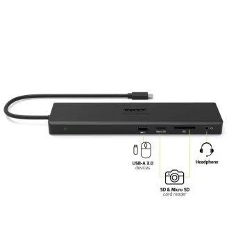 PORT 11-in-1-Dockingstation mit bis zu 100 W Leistung PORT 11-in-1-Dockingstation mit bis zu 100 W Leistung