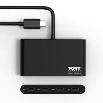 PORT-Hub USB-C mit 3x USB-C 3.1 Anschlüssen 1x USB-C 100 W PD PORT-Hub USB-C mit 3x USB-C 3.1 Anschlüssen 1x USB-C 100 W PD