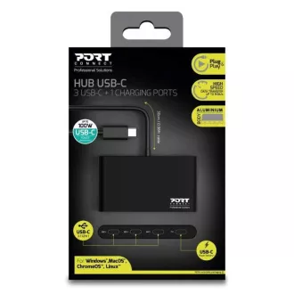 PORT-Hub USB-C mit 3x USB-C 3.1 Anschlüssen 1x USB-C 100 W PD PORT-Hub USB-C mit 3x USB-C 3.1 Anschlüssen 1x USB-C 100 W PD