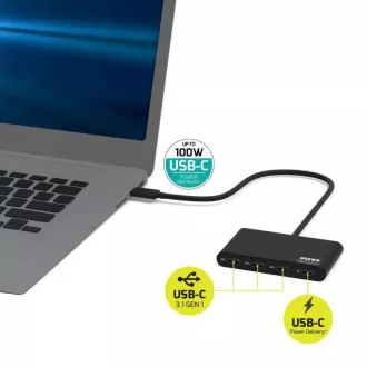 PORT-Hub USB-C mit 3x USB-C 3.1 Anschlüssen 1x USB-C 100 W PD PORT-Hub USB-C mit 3x USB-C 3.1 Anschlüssen 1x USB-C 100 W PD