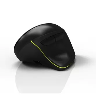 PORT vertikale kabellose ergonomische Maus, BT, 2, 4 GHz, USB-A/C, Rechtshänder, schwarz